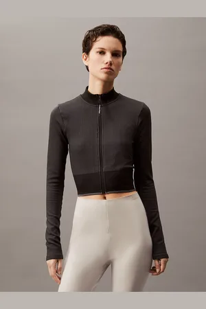 Calvin Klein Cropped Zip Up Jacket