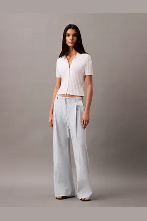 Calvin Klein Relaxed Linen Cotton Trousers