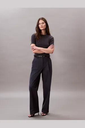 Calvin Klein Relaxed Cotton Twill Trousers