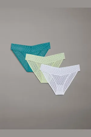 Calvin Klein 3 Pack Bikini Briefs - Icon Logo Lace