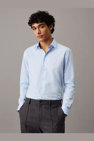 Calvin Klein Poplin Stretch Fitted Shirt