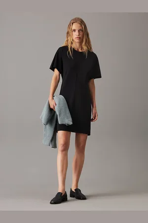 Calvin Klein Tailored Viscose Shift Dress