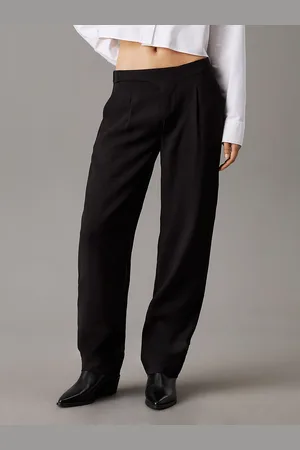 Calvin Klein Soft Viscose Pleated Trousers
