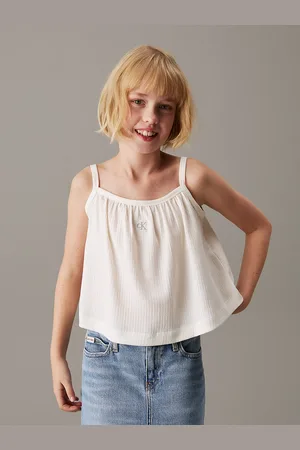 Calvin Klein Loose Crinkle Strap Top