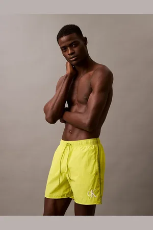 Calvin Klein Medium Drawstring Swim Shorts - CK Monogram