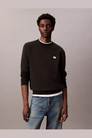 Calvin Klein Cotton Terry Badge Sweatshirt