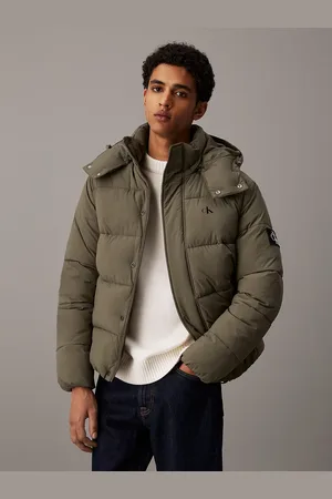 Calvin Klein Crinkle Nylon Hooded Puffer Jacket