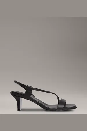 Calvin Klein Leather Heeled Sandals