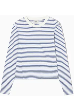 COS Mulher T shirts Slim fit - SLIM-FIT HEAVYWEIGHT LONG-SLEEVED T-SHIRT