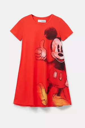 Desigual Menina T-shirts Disney - Vestido tipo t-shirt do Mickey Mouse - RED - 5/6