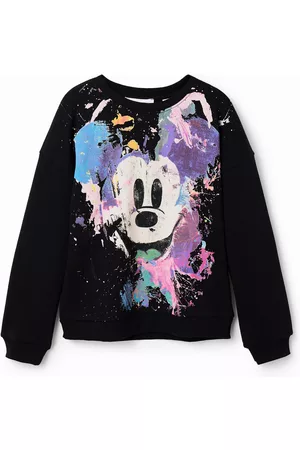 Desigual Menina Camisolas - Sweatshirt Mickey Mouse splatter - BLACK - 11/12