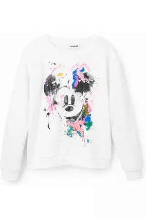 Desigual Menina Camisolas - Sweatshirt Mickey Mouse splatter - WHITE - 11/12