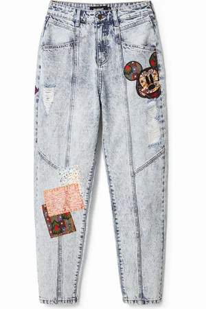 Calças de ganga & Jeans Desigual Mickey Mouse para Mulher