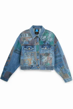 Desigual Casaco de ganga oversize Mickey Mouse