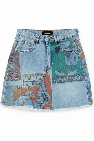 Desigual Minissaia de ganga ilustrações