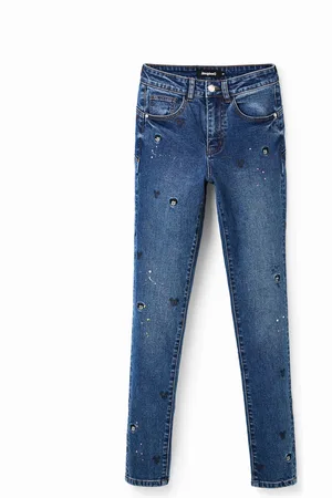 Desigual Calças de ganga Slim push-up Mickey Mouse