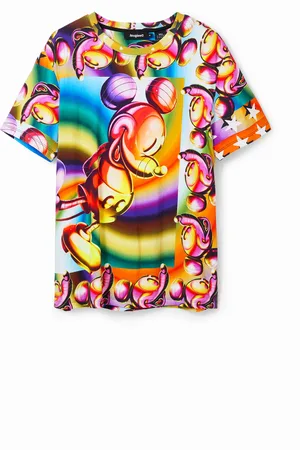Desigual T-shirt oversize multicolor Mickey Mouse