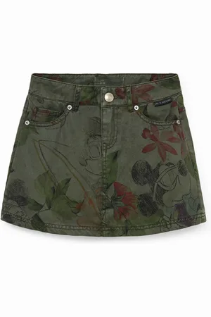 Desigual Saia camuflagem Mickey Mouse