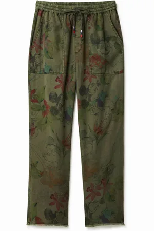Desigual Calças Tencel™ camoflower