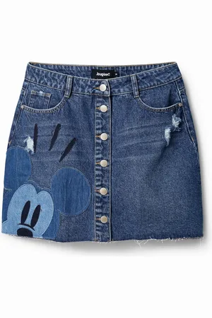 Desigual Minissaia patch do Mickey Mouse