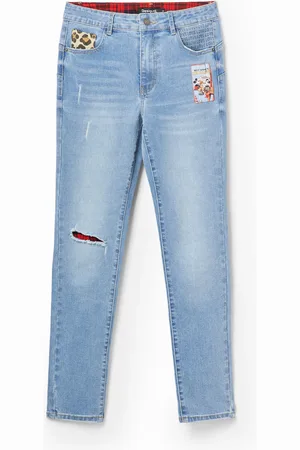 Desigual Calças de ganga Slim push-up Mickey Mouse