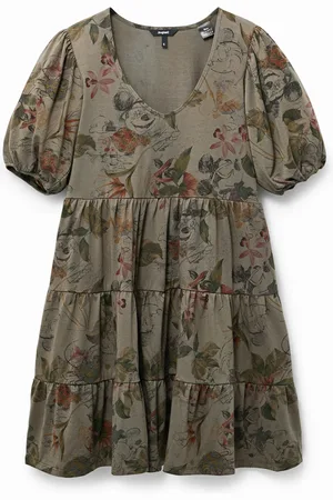 Desigual Vestido camoflower Mickey Mouse