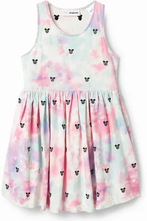 Desigual Vestido Mickey Mouse aquarela
