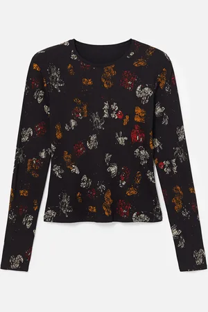 Desigual T-shirt slim viscose estampada