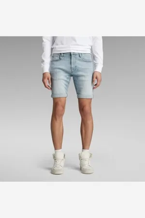 G-Star Para homem. D10481-C051-G361 Calção 3301 Slim (35), Casual, Algodão, Denim