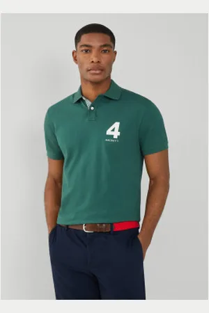 Hackett Para homem. HM563264 Pólo Heritage Number (S), Casual, Algodão, Manga curta
