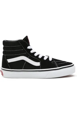 Vans Unisex para criança. VN000D5F6BT1 Trainers Sk8-Hi (34), Tecido, Plano, Cordão, Casual, moda infantil