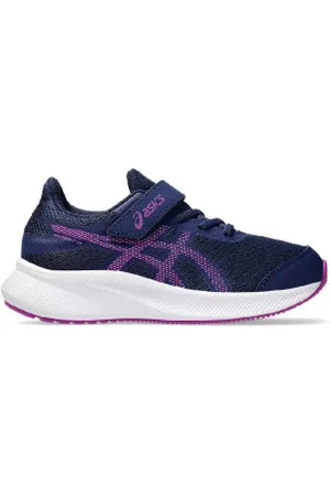 Asics Unisex para criança. 1014A264 Sapatilhas Patriot 13 Ps navy (27), , Plano, Cordão, Esportivo, Multisport, moda infantil
