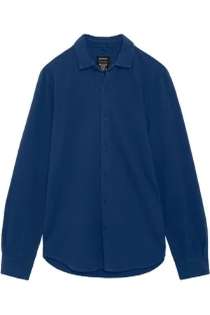 ECOALF Para homem. GASRLEMOS0820MS23-601 Camisa Lemo azul-marinho (XL), Casual, Manga comprida, Algodão orgânico, Sustentável
