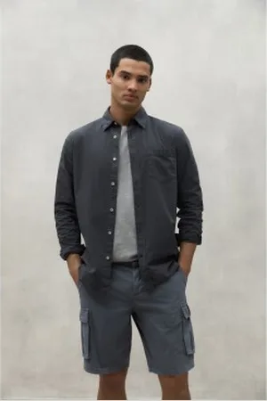 ECOALF Para homem. MCMGASRERNES0157S24-303 Camisa cinzenta Ernesto (M), Casual, , Manga comprida, Algodão orgânico, Sustentável