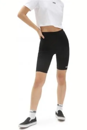 Vans Para mulher. VN0A4Q4BBLK1 LEGGINGS SHORT FLYING V (XS), Casual, Esportivo, Algodão, Running, Multisport
