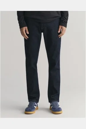 GANT Para homem. 1000260 Calças de ganga de corte justo (29/34), Casual, Algodão, Denim, Sustentável