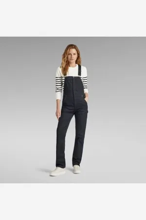 G-Star Para mulher. D24264-C105-6484 Jardineiras Slim pretas (XXS), , Casual, Algodão