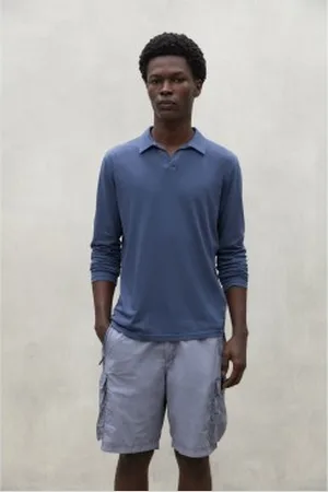 ECOALF Para homem. MCMGAPOENZO00803S24-168 Pólo azul-marinho Enzo (L), Casual, Manga comprida, Algodão orgânico, Sustentável, Algodão Recicl