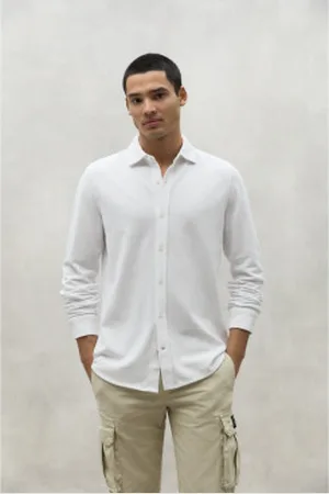 ECOALF Para homem. MCMGASRGOTHA0820S24-000 Camisa Gotham branca (XL), , Casual, Manga comprida, Algodão orgânico, Sustentável