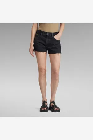 G-Star Para mulher. D24376-D291-A814 Short True Raw Edge (23), Casual, Denim, Algodão orgânico, Sustentável