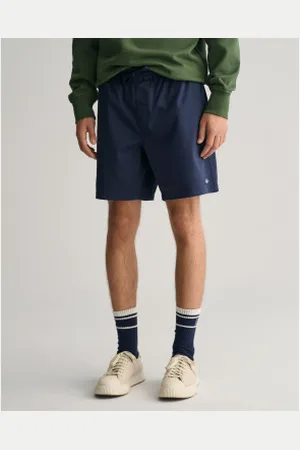 GANT Para homem. 205075 Calções com cordão com logótipo azul-marinho (L), Casual, Algodão