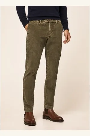 Hackett Para homem. HM212356 Calças de corda Chino (31/32), Casual, Algodão