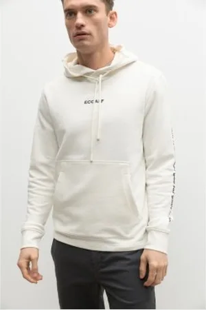 ECOALF Para homem. GASTACTIO0800MS23-001 Sweatshirt Actioalf branca (L), , Casual, Manga comprida, Algodão orgânico, Sustentável, Algo