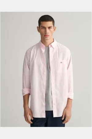 GANT Para homem. 3000100 Camisa de popelina cor-de- de corte regular (M), Casual, Algodão, Clássico, Manga comprida