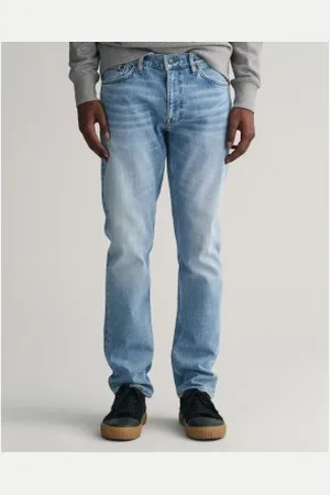 GANT Para homem. 1000261 Calças de ganga de corte regular (30/32), Casual, Algodão, Denim