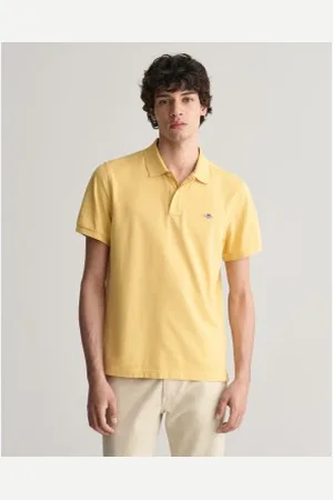 GANT Para homem. 2210 Pólo em piqué Ajuste regular Escudo (M), Casual, Algodão, Manga curta