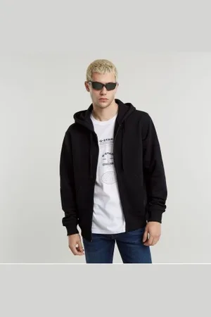 G-Star Para homem. D25528-D395-6484 Sweatshirt Essential preta (XXL), , Casual, Algodão orgânico, Sustentável