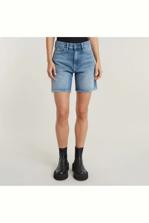 G-Star Para mulher. D24372-D434-G330 Bermudas azuis (26), , Casual, Algodão, Denim