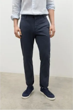 ECOALF Para homem. GAPACHINO0227MS23-161 Calças Chinalf marinha (30), Casual, Algodão orgânico, Sustentável, Marinho