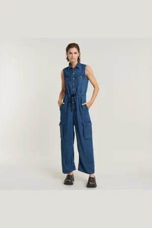 G-Star Para mulher. D24397-D548-G645 utilitário macio geral (XXS), Casual, Sem mangas / correias, Lyocell
